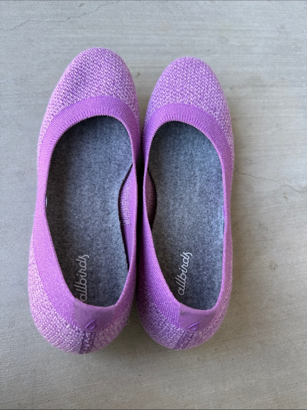 allbirds Women's Lilac Knit Ballet Flats
